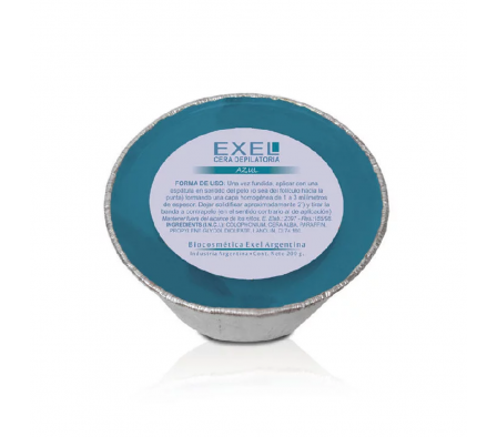 EXEL CERA DEPILATORIA AZUL 200GR