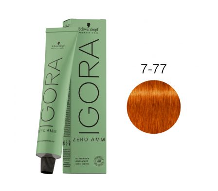 IGORA ZERO AMM NRO 7-77 RUBIO MEDIO COBRIZO INTENSO - 60ML 