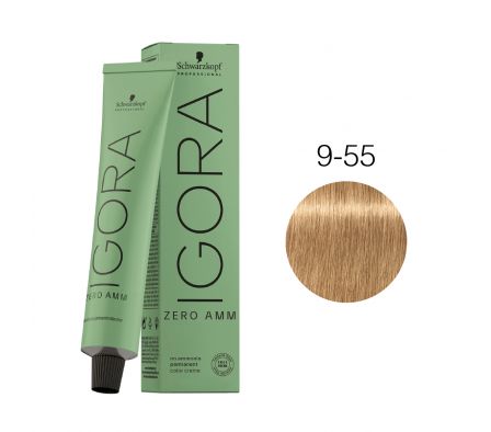 IGORA ZERO AMM NRO 9-55 RUBIO MUY CLARO DORADO INTENSO 