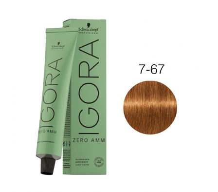 IGORA ZERO AMM NRO 7-67 RUBIO MEDIO MARRON COBRIZO -60ML 