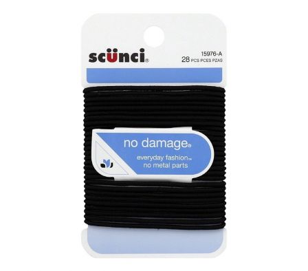 SCUNCI JUEGO DE 28 GOMAS PARA EL CABELLO
