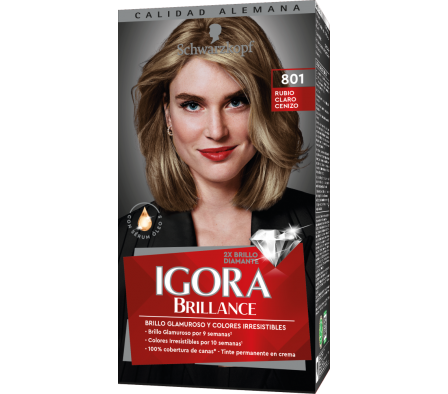 IGORA BRILLANCE 801 RUBIO CLARO CENIZO 