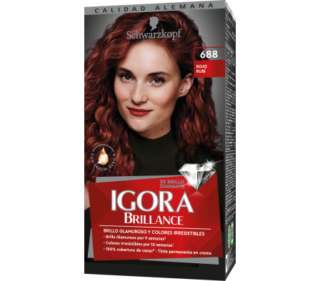 IGORA BRILLANCE 688 ROJO RUBI 