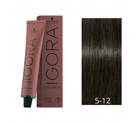IGORA COLOR 10 CASTAÑO CLARO CENIZA HUMO N° 5-12