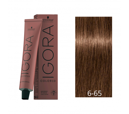 IGORA COLOR 10 RUBIO OSCURO MARRON DORADO N° 6-65