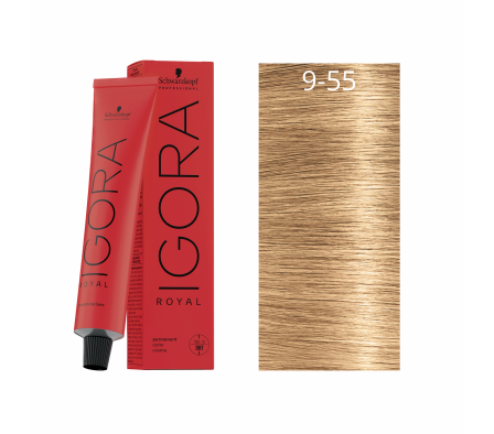 IGORA ROYAL RUBIO MUY CLARO DORADO INTENSO N° 9-55 