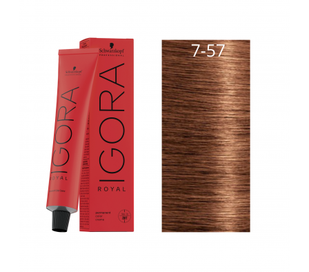 IGORA ROYAL RUBIO MEDIO DORADO COBRIZO N° 7-57 