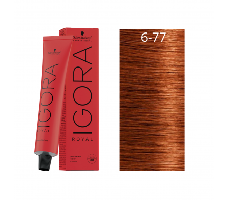 IGORA ROYAL RUBIO OSCURO COBRE INTENSO N° 6-77 