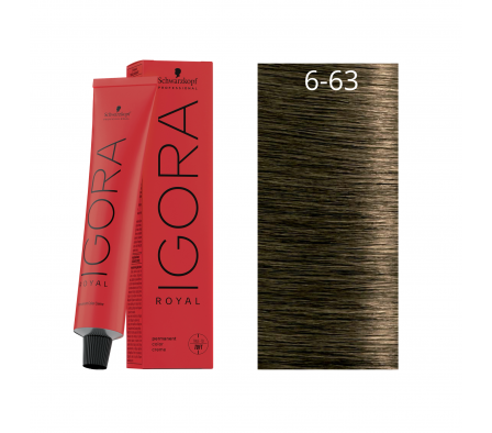 IGORA ROYAL RUBIO OSCURO MARRON MATE N° 6-63 