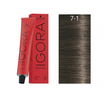 IGORA ROYAL RUBIO MEDIO CENIZA N° 7-1