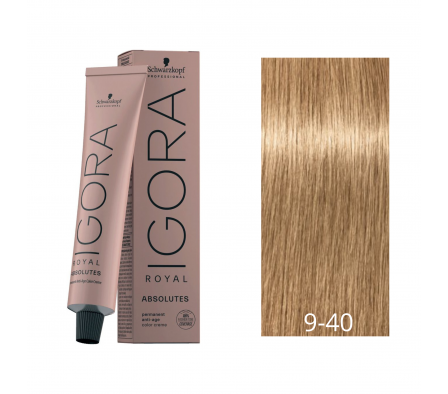 IGORA ABSOLUTE RUBIO MUY CLARO/BEIGE NATURAL N° 9-40  