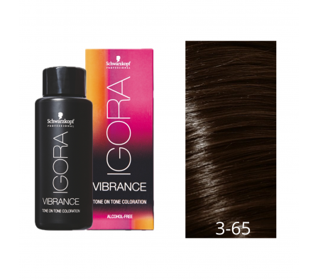 IGORA VIBRANCE GEL CASTAÑO OSCURO MARRON DORADO N° 3-65