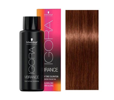 IGORA VIBRANCE GEL RUBIO OSCURO MARRON ROJIZO N° 6-68