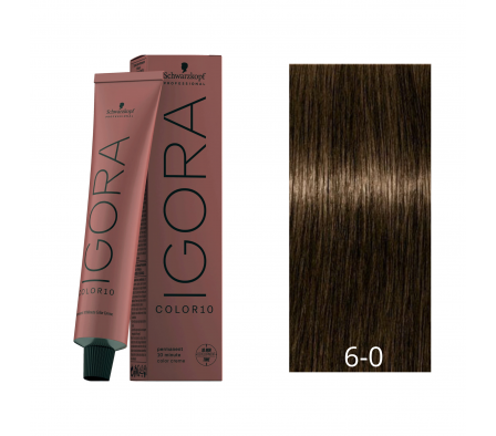 IGORA COLOR 10 RUBIO OSCURO NATURAL N° 6-0 