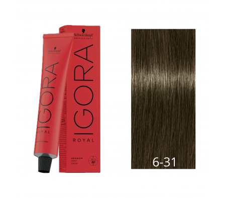 IGORA ROYAL COOLS RUBIO OSCURO MATE CENIZA N° 6-31