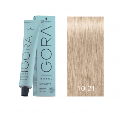 IGORA HIGHLIFTS RUBIO PLATINO HUMO CENIZA N°10-21 