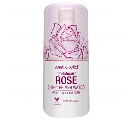 WET N WILD PHOTO FOCUS 3-IN-1 PRIMER WATER SPRAY - ROSE (BLISTER)