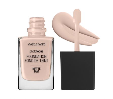 WET N WILD PHOTO FOCUS BASE LIQUIDA MATTE ROSE IVORY 364C 