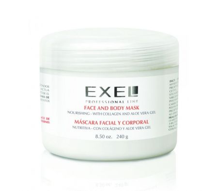 EXEL MASCARA FACIAL Y CORPORAL NUTRIVIVA C/COLAGENO 240ml