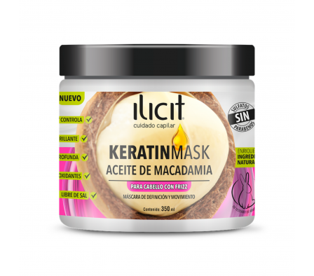 ILICIT TRATAMIENTO KERATINMASK MACADAMIA 350 ml