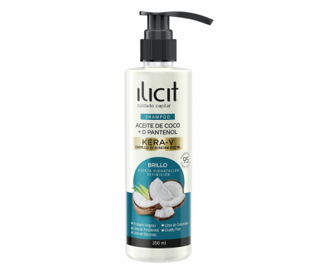 ILICIT SHAMPOO KERA-V ACEITE DE COCO 350ml