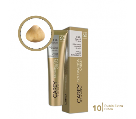 CAREY POMO COLORACION N°10  RUBIO EXTRA CLARO 60G        