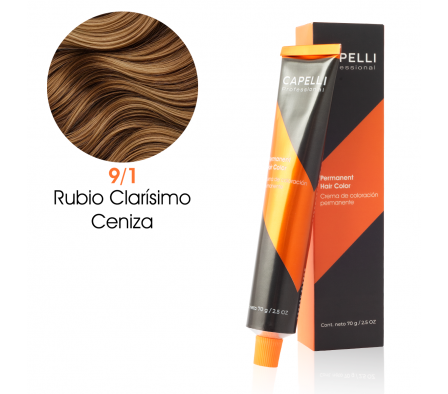 CAPELLI TINTE NRO 9-1 RUBIO CLARO CENIZA 70GR