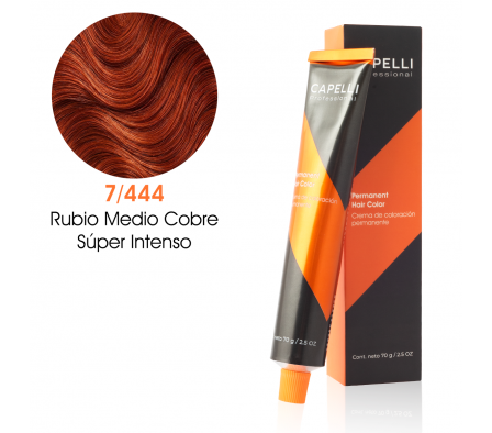 CAPELLI TINTE NRO 7-444 RUBIO MEDIO COBRE  70GR