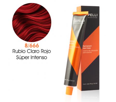 CAPELLI TINTE NRO 8-666 RUBIO CLARO ROJO 70GR