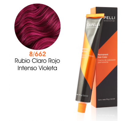 CAPELLI TINTE NRO 8-662 RUBIO CLARO ROJO  70GR