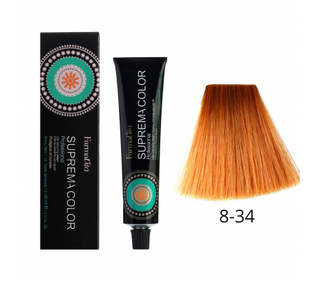 SUPREMA COLOR RUBIO CLARO DORADO COBRE N° 8-34 