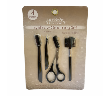 Hollywood Set 4pc rizador de pestañas y peine-CXH