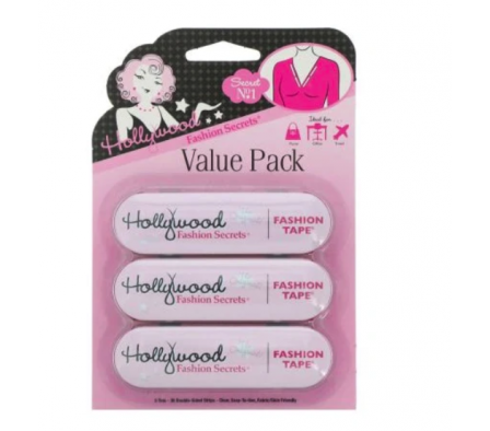 HOLLYWOOD FASHION TAPE TIN VALUE 3 PACK (36CT TAPE)      