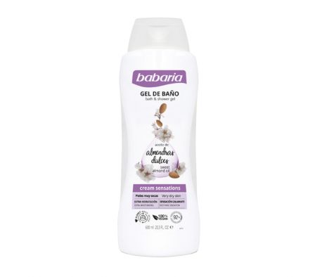 BABARIA GEL DE BAÑO ALMENDRAS 600ml
